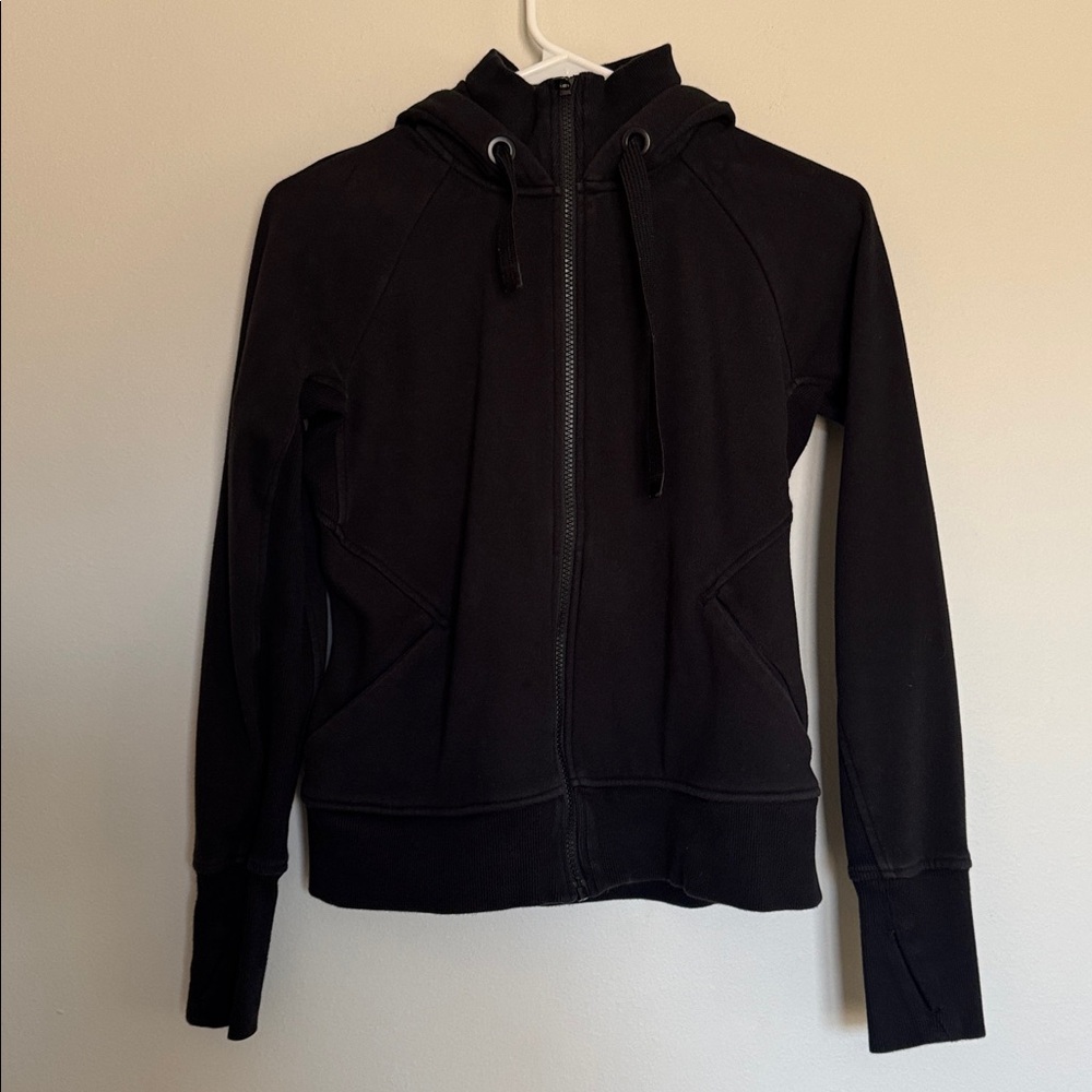 Athleta Fleece Zip Hoodie Jacket XSP - Picture 2 of 6